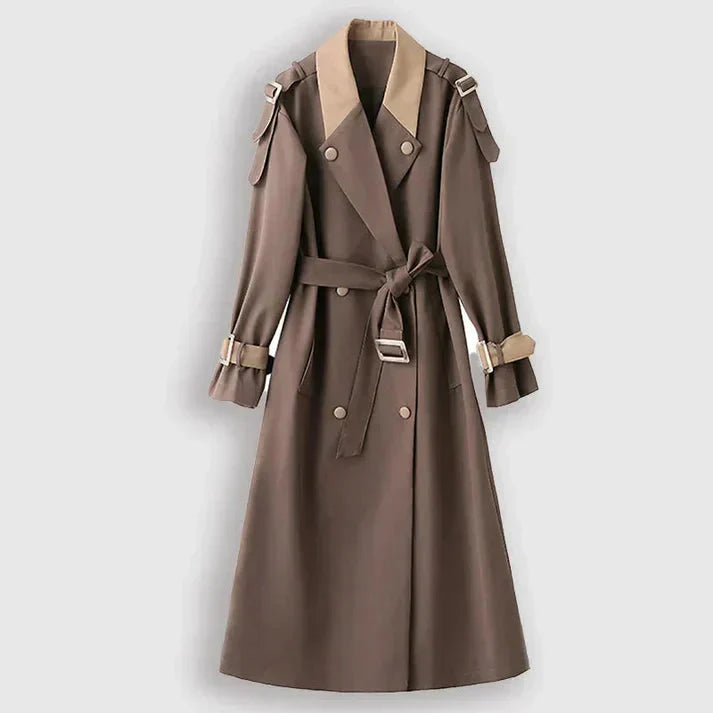 Eleganter langer Trenchcoat für stilvolle Auftritte