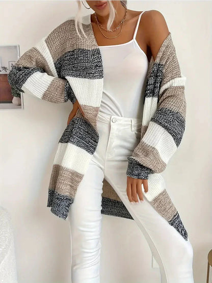 Eleganter offener Cardigan für trendige Übergangslooks im Frühling und Herbst