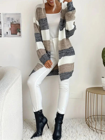 Eleganter offener Cardigan für trendige Übergangslooks im Frühling und Herbst