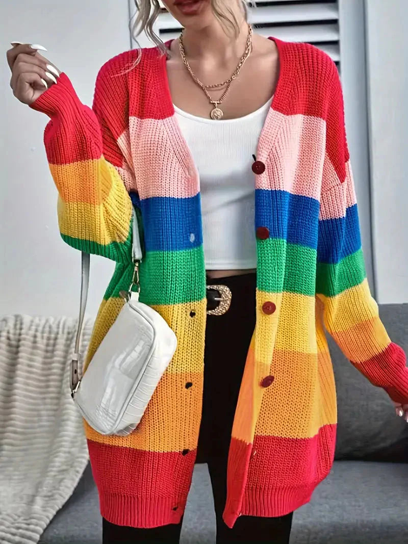 Eleganter Strickcardigan mit Knöpfen für jede Jahreszeit