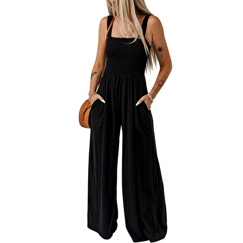 Sommer Jumpsuit mit weitem Bein