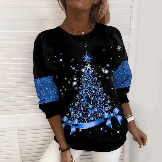 Festlicher Weihnachtsbaumpullover für einen gemütlichen Look