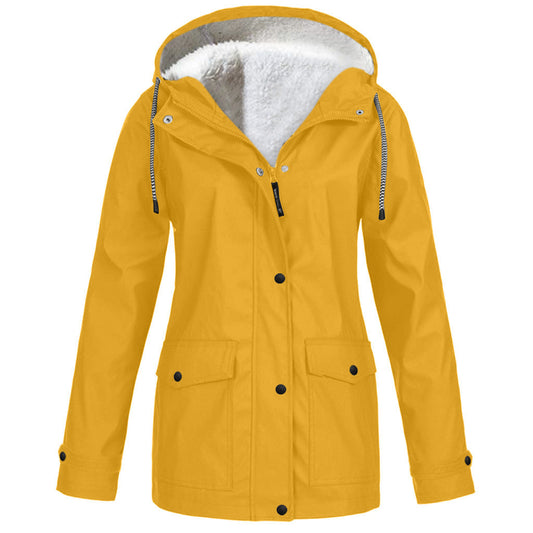 Fleecejacke für Outdoor-Aktivitäten mit Kapuze – Winterjacke für Bergsteiger