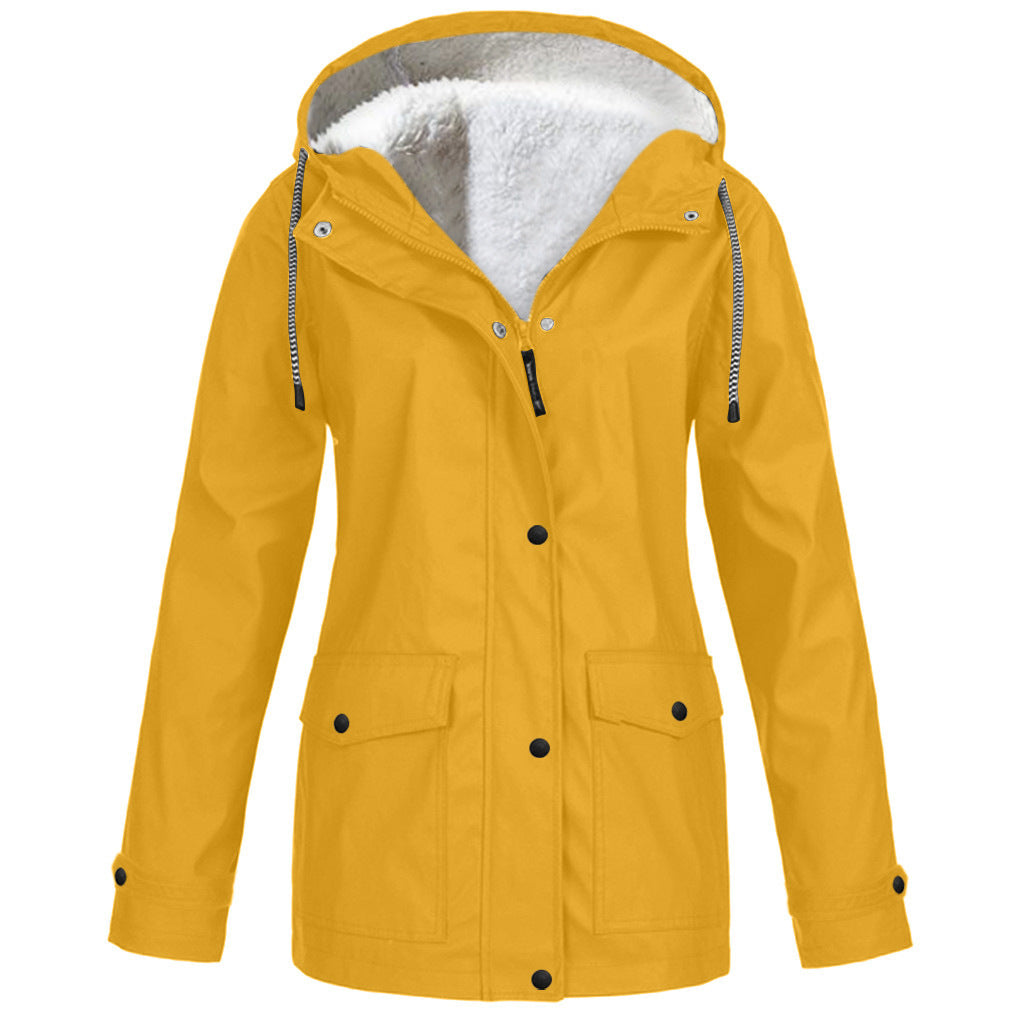 Fleecejacke für Outdoor-Aktivitäten mit Kapuze – Winterjacke für Bergsteiger