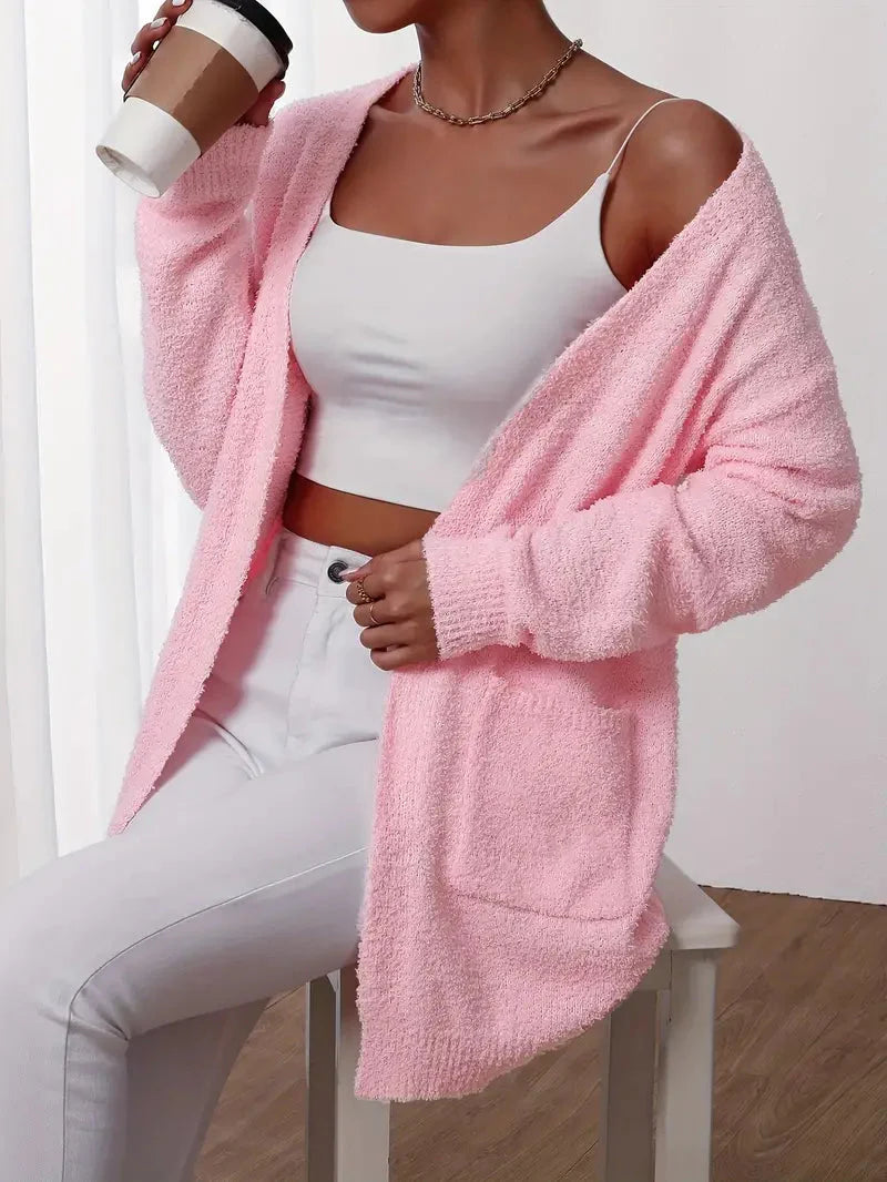 Gemütlicher Cardigan mit Handtaschen für Alle Gelegenheiten