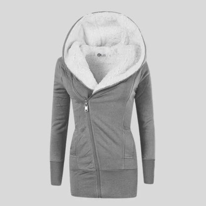 Gemütlicher Hoodie-Cardigan aus Fleece für entspannte Momente