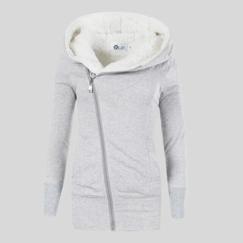 Gemütlicher Hoodie-Cardigan aus Fleece für entspannte Momente