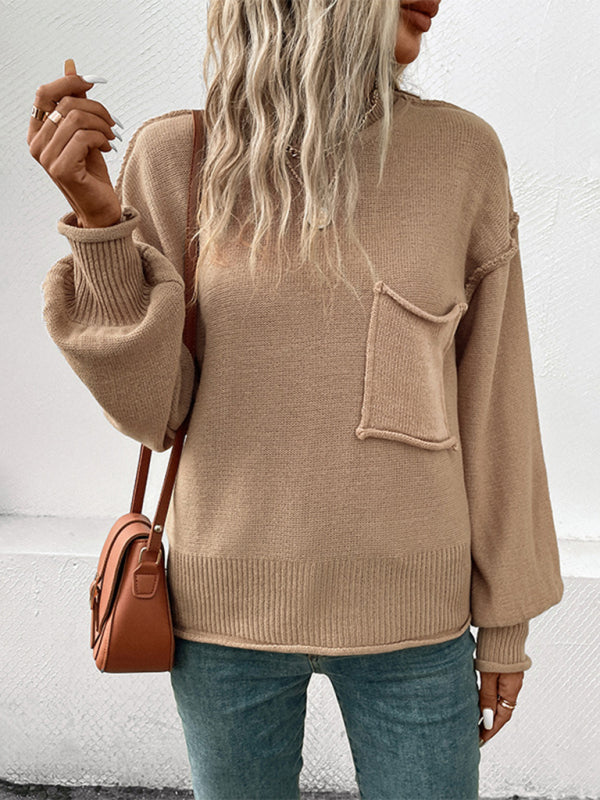 Herbstlicher Eleganz-Pullover mit Langarm - Vielseitig und Bequem für Jedes Outfit