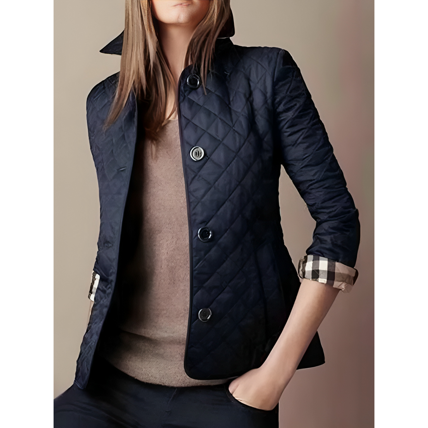 Kurze Steppjacke für Damen