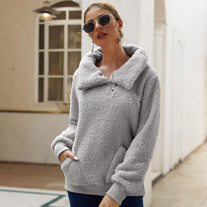 Kuscheliger Damen-Winterpullover – Trendiges Strickdesign für kalte Tage