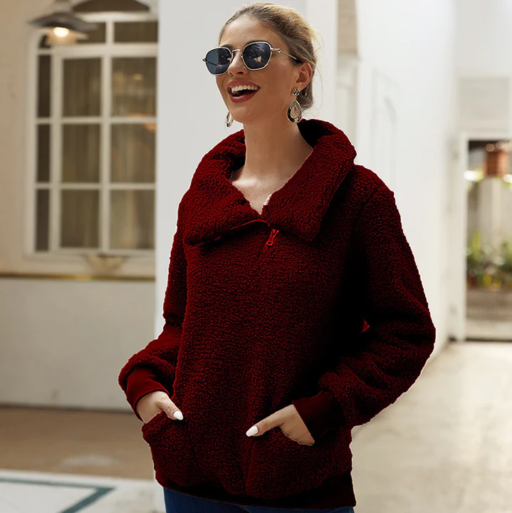 Kuscheliger Damen-Winterpullover – Trendiges Strickdesign für kalte Tage