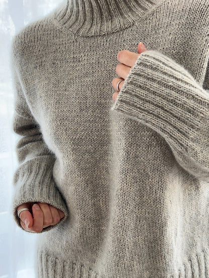 Modulares Strickmuster für einen Individuellen Pullover im Top-Down-Design