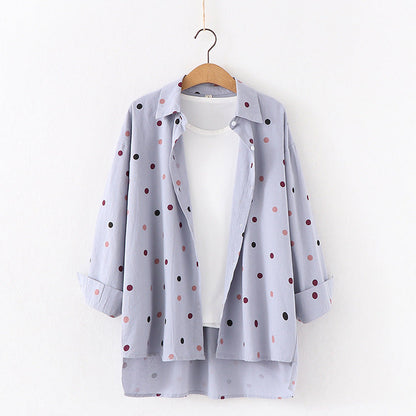 Polka Dot Bluse