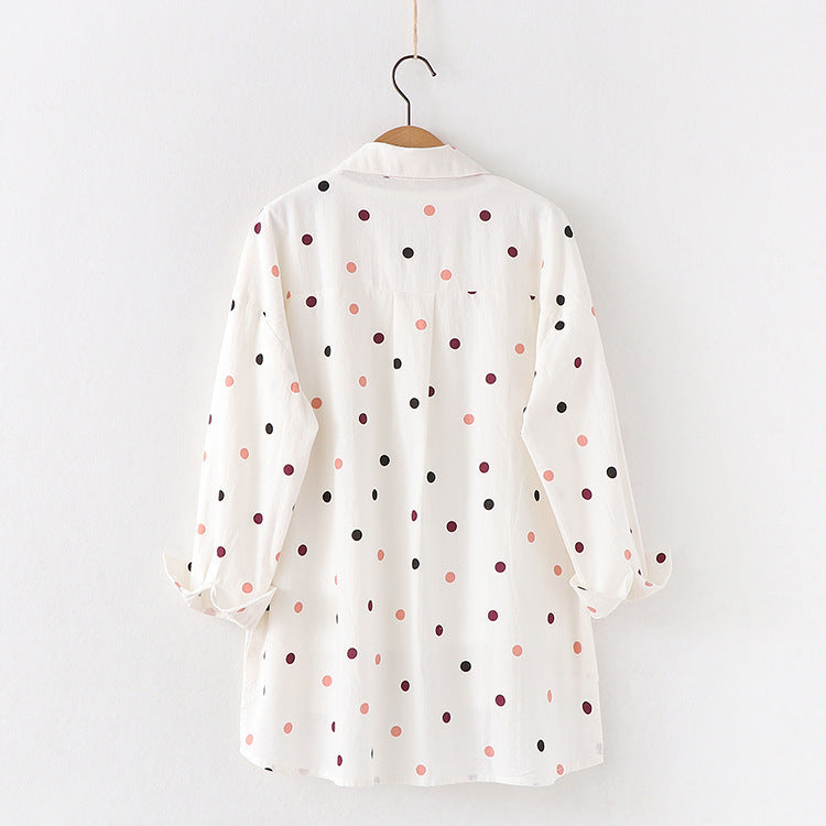 Polka Dot Bluse