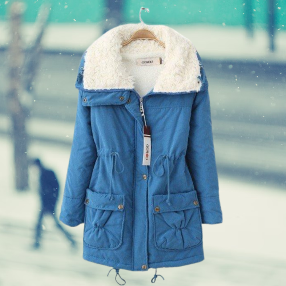 Solide Damen-Winterjacke aus Baumwolle