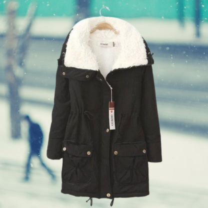 Solide Damen-Winterjacke aus Baumwolle