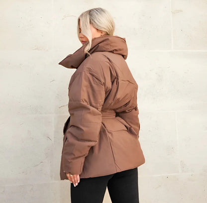 Stylische Winterjacke für Damen mit hohem Kragen – Perfekt für kalte Tage