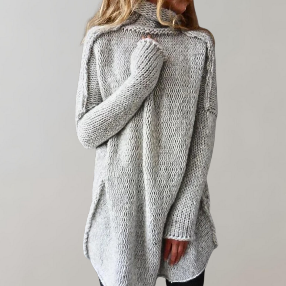 Stylischer Damen Rollkragenpullover - Bequemer Strickpulli für den Winter