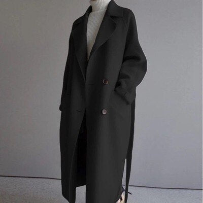 Stylischer Damen-Trenchcoat aus Wolle