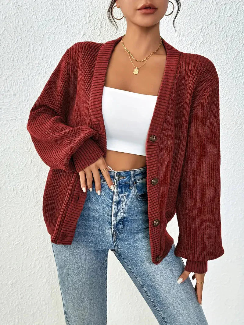 Stylischer Langarm-Strickcardigan für vielseitige Outfits