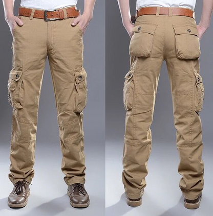 Trendige Herren Cargohose im Military-Stil mit praktischen Taschen