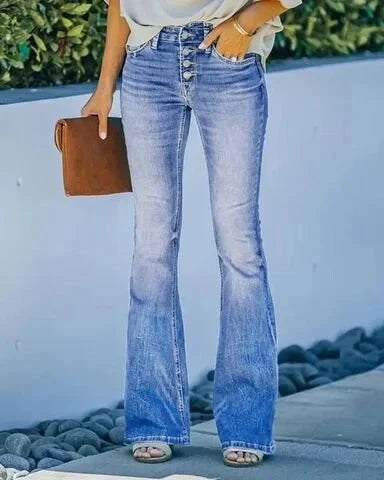 Trendige Hohe Taille Jeanshose für einen Sexy Look 2024