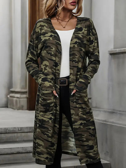 Trendiger Camouflage-Cardigan für Abenteuerlustige