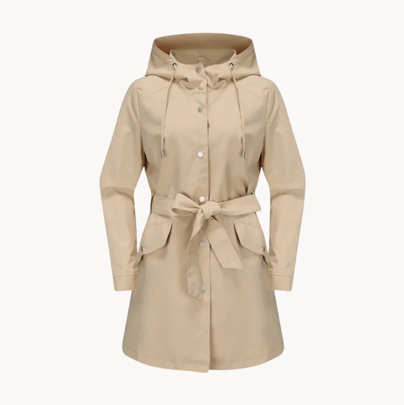 Wasserdichter, eleganter Trenchcoat für Damen – Zeitloser Stil und Schutz für jedes Wetter